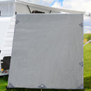 Pop Top Caravan Privacy Screen 2.1 x 1.8M Sun Shade End Wall Roll Out Awning - Coll Online