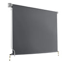 Instahut 2.7m x 2.5m Retractable Roll Down Awning - Grey - Coll Online