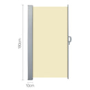 Instahut Retractable Side Awning Shade 1.8 x 3m - Beige - Coll Online