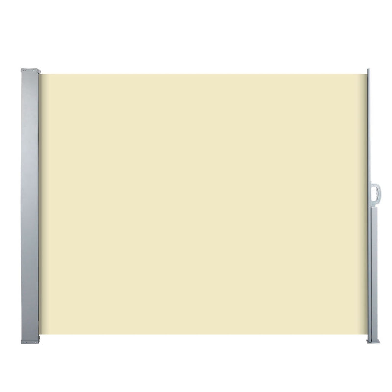 Instahut Retractable Side Awning Shade 1.8 x 3m - Beige - Coll Online