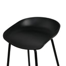 Artiss Set of 2 Metal Bar Stools - Black - Coll Online