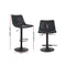Artiss Kitchen Bar Stools Gas Lift Stool Chairs Swivel Barstools Vintage Leather - Coll Online