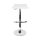 Artiss Set of 4 PU Leather Wave Style Bar Stools - White