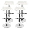 Artiss Set of 4 PU Leather Wave Style Bar Stools - White