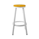 Artiss Set of 2 Wooden Stackable Bar Stools - White and Wood