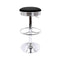 Artiss Set of 2 Backless PU Leather Bar Stools - Black and Chrome