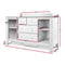 Keezi Baby Change Table Tall boy Drawers Dresser Chest Storage Cabinet White