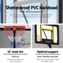 Everfit Adjustable Portable Basketball Stand Hoop System Rim - Coll Online