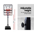 Everfit Adjustable Portable Basketball Stand Hoop System Rim - Coll Online