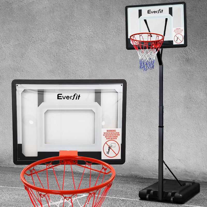 Everfit Adjustable Portable Basketball Stand Hoop System Rim - Coll Online