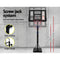 Everfit 3.05M Basketball Hoop Stand System Ring Portable Net Height Adjustable Black - Coll Online