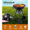 Grillz Charcoal BBQ Smoker Drill Outdoor Camping Patio Wood Barbeque Steel Oven - Coll Online