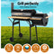 Grillz 2-in-1 Offset BBQ Smoker - Black - Coll Online