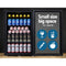 Devanti 115L Bar Fridge Glass Door Mini Freezer Fridges Countertop Beverage Commercial - Coll Online