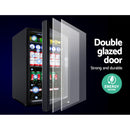 Devanti 70L Bar Fridge Glass Door Mini Countertop Freezer Fridges Bottle Cooler - Coll Online