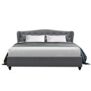 Artiss Pier Bed Frame Fabric - Grey King