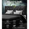 Artiss TIYO King Size Gas Lift Bed Frame Base With Storage Mattress Black Leather - Coll Online