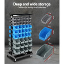 Giantz 90 Bin Storage Rack Stand - Coll Online