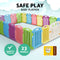 Cuddly Baby 23-Panel Plastic Baby Playpen Interactive Kids Toddler - Coll Online