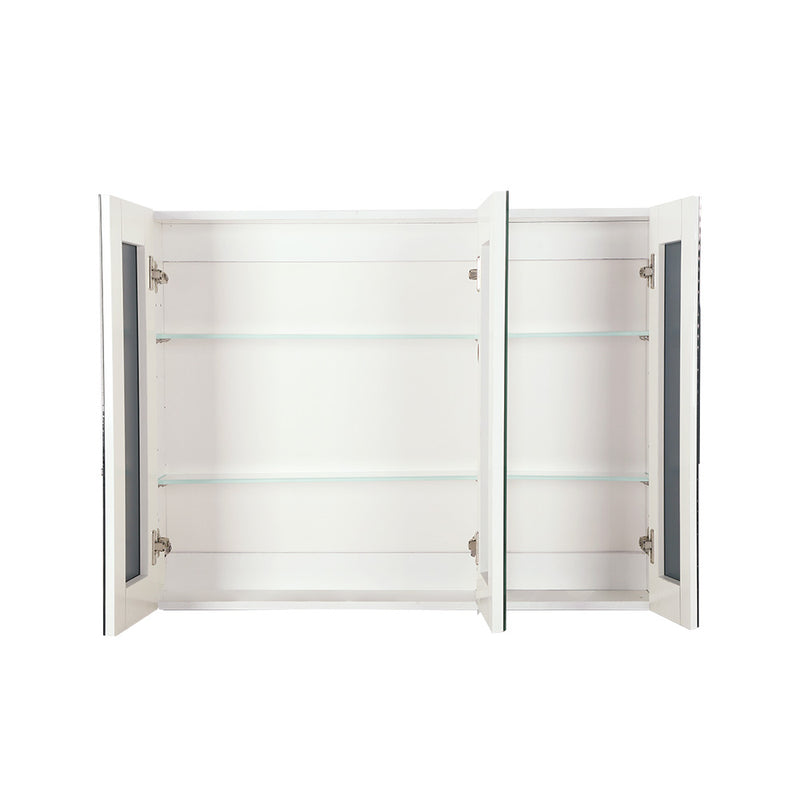 Cefito Bathroom Vanity Mirror with Storage Cabinet - White - Coll Online