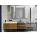 Cefito Bathroom Vanity Mirror with Storage Cabinet - White - Coll Online