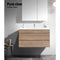 Cefito 900mm Bathroom Vanity Cabinet Wash Basin Unit Sink Storage Wall Mounted Oak White - Coll Online