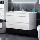 Cefito 900mm Bathroom Vanity Cabinet Basin Unit Wash Sink Storage Wall Mounted White - Coll Online