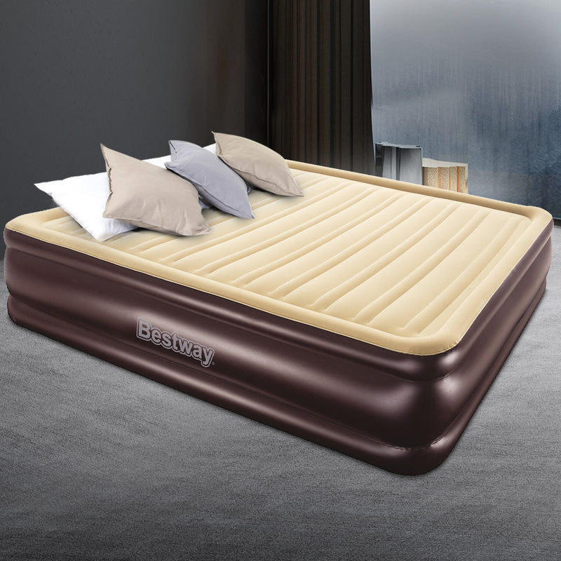 Bestway Queen Air Bed Inflatable Mattress Sleeping Mat Battery - Coll Online