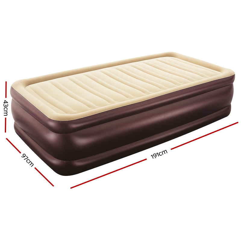 Bestway Single Air Bed Inflatable Mattress Sleeping Mat Battery - Coll Online