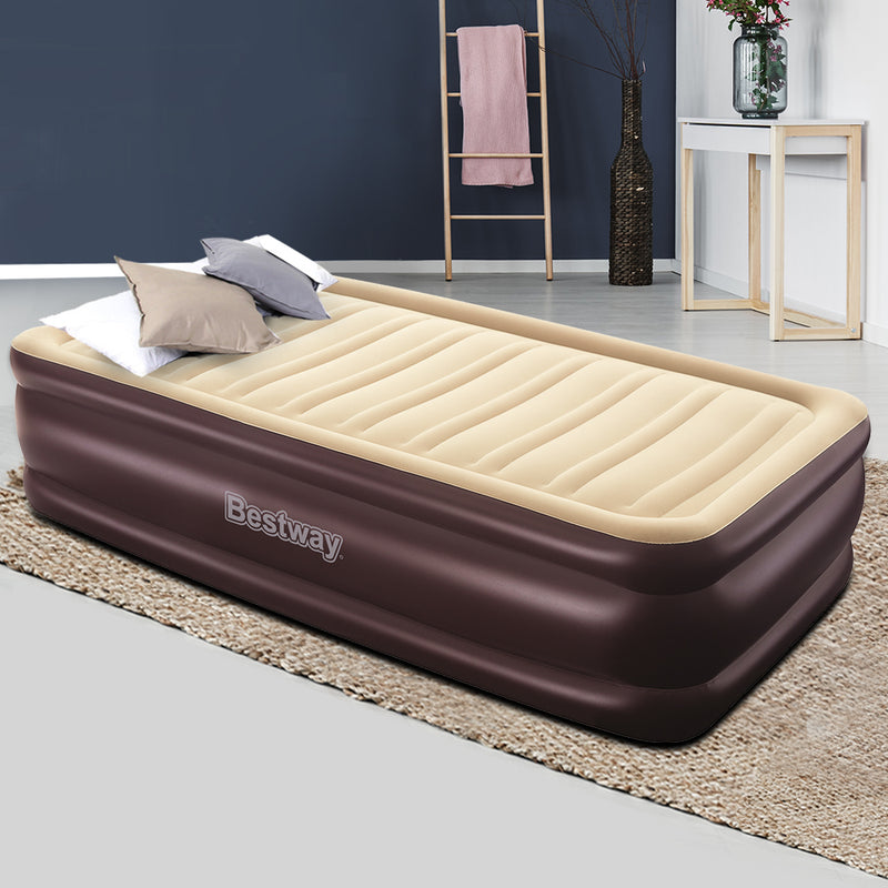 Bestway Single Air Bed Inflatable Mattress Sleeping Mat Battery - Coll Online