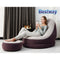 Bestway Inflatable Air Chair Seat Couch Lazy Sofa Lounge Blow Up Ottoman - Coll Online