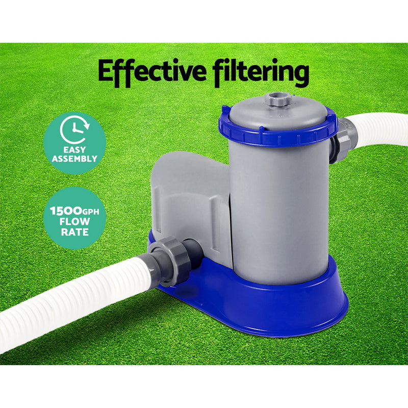 Bestway 1500 GPH Filter Pump Swimming Pool Cleaner