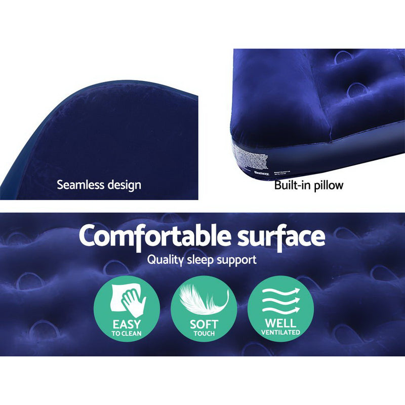 Bestway Single Size Inflatable Air Mattress - Navy - Coll Online