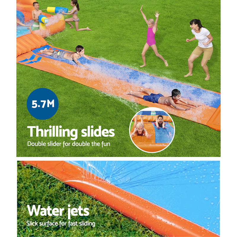 Bestway Water Slide Park Inflatable Jumping Castle Splash Toy Bounce House