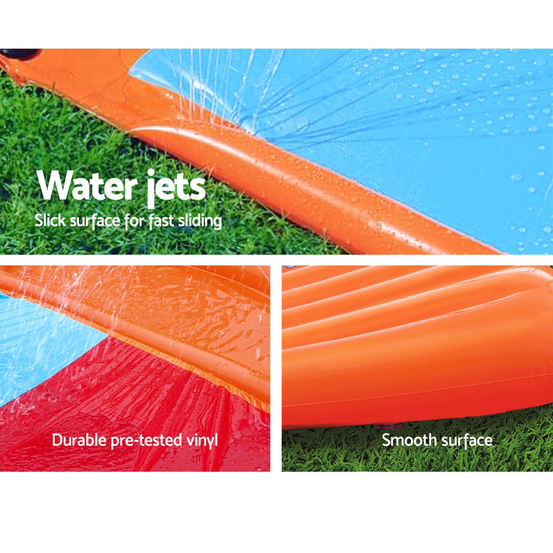 Bestway Inflatable Water Slip And Slide Double 5.49m Kids Splash Toy Outdoor - Coll Online