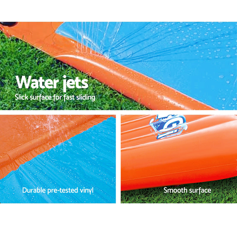 Bestway Inflatable Water Slip And Slide Single Kids Splash Toy Outdoor 5.49M - Coll Online