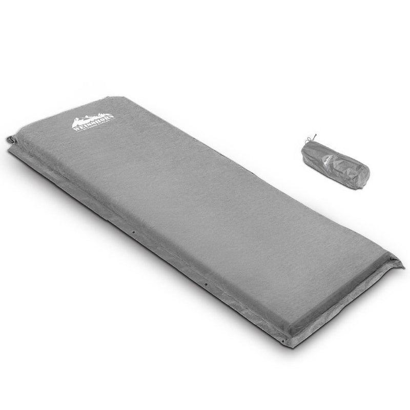 Weisshorn Single Size Self Inflating Matress - Grey - Coll Online