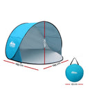 Weisshorn 3 Person Portable Pop Up Camping Tent - Blue - Coll Online