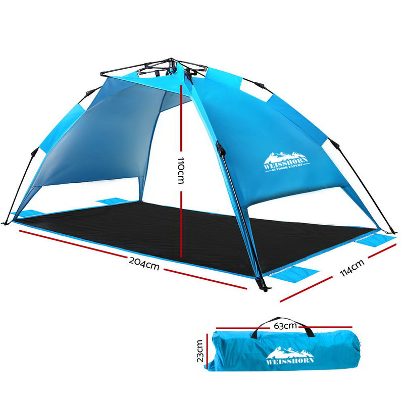 Weisshorn Pop Up Camping Tent Beach Portable Instant Up Hiking Sun Shade Shelter - Coll Online