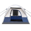 Weisshorn 4 Person Canvas Camping Tent - Navy & Grey - Coll Online