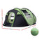 Weisshorn Instant Up 4-5 Person Camping Tent Family Hiking Beach Tents Swag - Coll Online