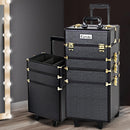 Embellir 7 in 1 Portable Cosmetic Beauty Makeup Trolley - Black & Gold - Coll Online