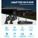 UL-TECH 1080P 4CH NVR Wireless 2 Security Cameras Set - Coll Online