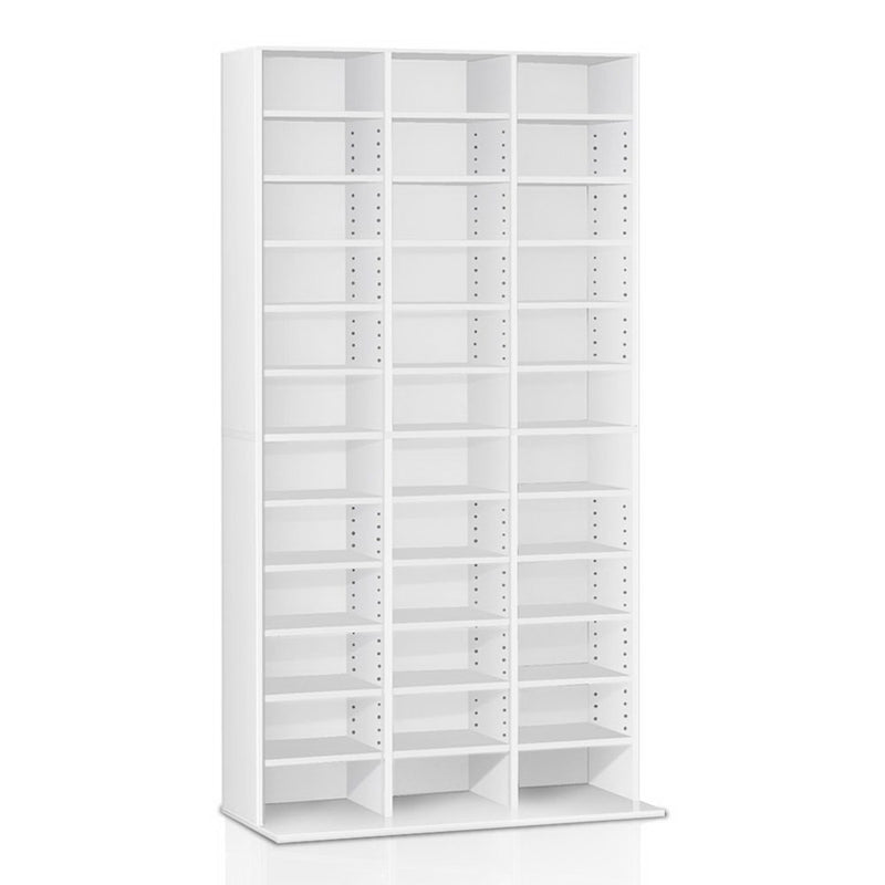 Artiss Adjustable Book Storage Shelf Rack Unit - White - Coll Online
