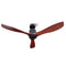 56" DC Motor Ceiling Fan with Remote 8H Timer Reverse Mode 5 Speeds Wooden - Coll Online
