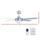 Devanti 52" Ceiling Fan with Light Silver - Coll Online