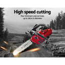 Giantz 25CC Commercial Petrol Chainsaw - Red & Black - Coll Online