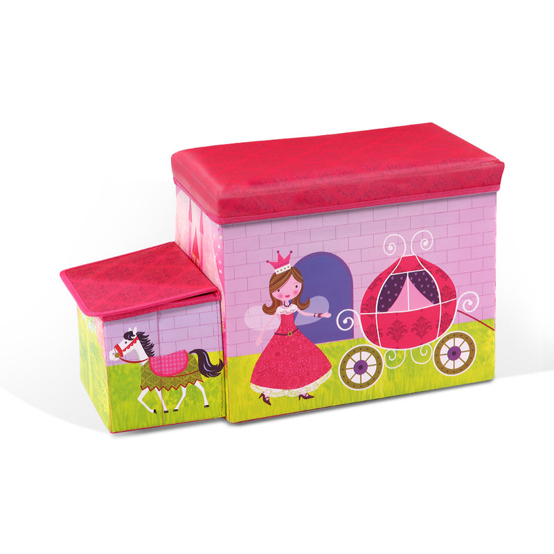 Kids Storage Toy Box Foldable Organiser - Pink - Coll Online