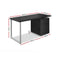 Artiss Metal Desk with 3 Drawers - Black - Coll Online