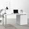 Artiss Metal Desk with 3 Drawers - White - Coll Online